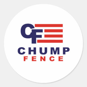 CHUMP FENCE 2016 - Anti-Trump - Classic Round Sticker