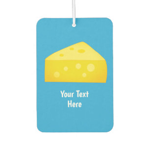 Chunk of Cheese - Yellow and Blue cheesy theme Car Air Freshener