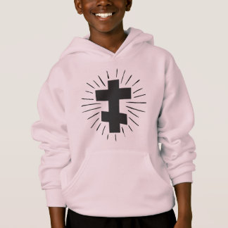 chunky cross hoodie