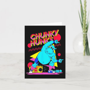 Chunky Hunks Gym Weightlifting Bodybuilding Muscle Card