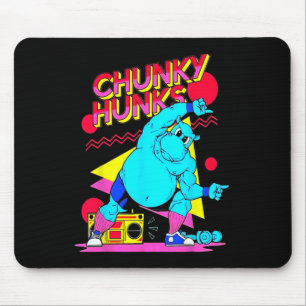 Chunky Hunks Gym Weightlifting Bodybuilding Muscle Mouse Mat