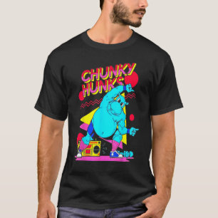 Chunky Hunks Gym Weightlifting Bodybuilding Muscle T-Shirt