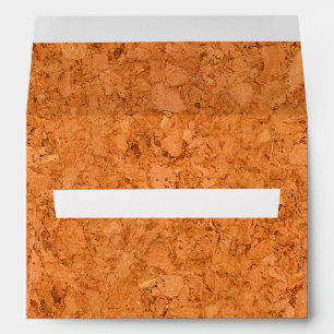 Chunky Natural Cork Wood Grain Look Envelopes
