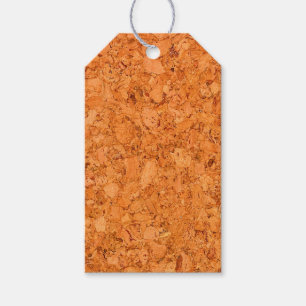 Chunky Natural Cork Wood Grain Look Gift Tags