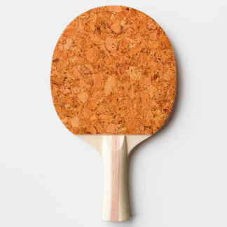 Chunky Natural Cork Wood Grain Look Ping Pong Paddle