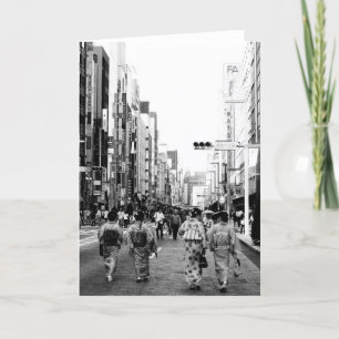 Chuo-dori Ginza Tokyo Greeting Card