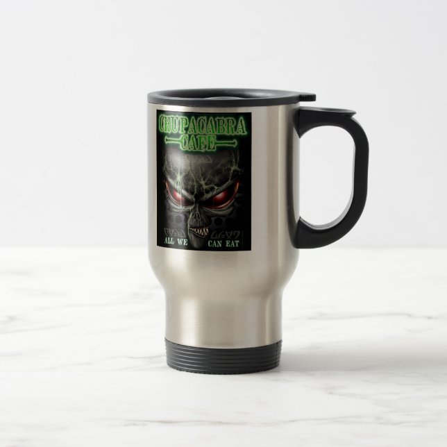 Chupacabra Cafe Travel Mug ( Alien ) (Right)