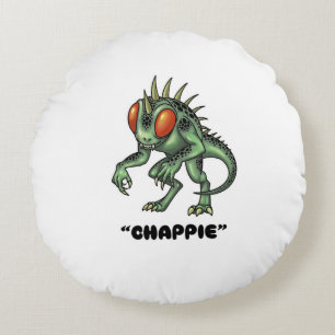 Chupacabra “Chappie” Cryptid Round Cushion