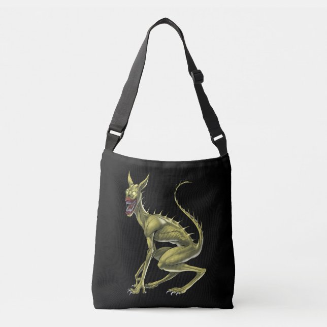 Chupacabra Cryptid Beast Crossbody Bag (Front)