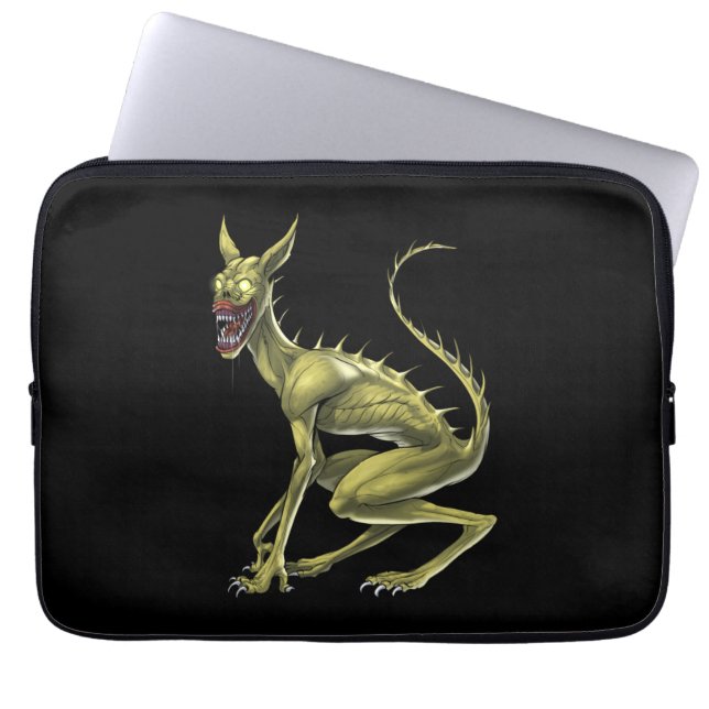 Chupacabra Cryptid Beast Laptop Sleeve (Front)