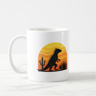 Chupacabra Sunset Silhouette Coffee Mug — Vintage