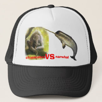 chupacabra vs narwhal trucker hat