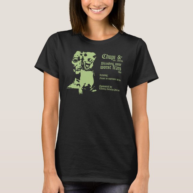 Chupi and the Aliens Tour shirt-Womens T-Shirt (Front)