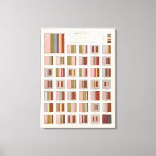 Church Accommodation, Statistical US Lithograph Canvas Print