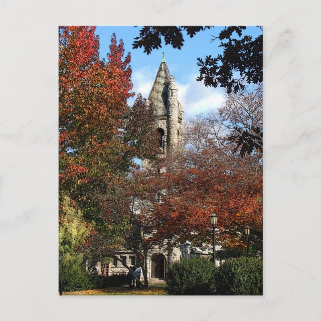 Church and Maples Postcard (Front)