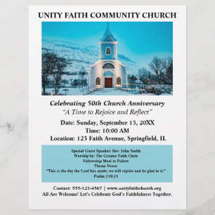 Church Anniversary  Flyer