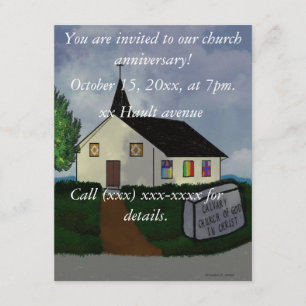 Church anniversary Invitation