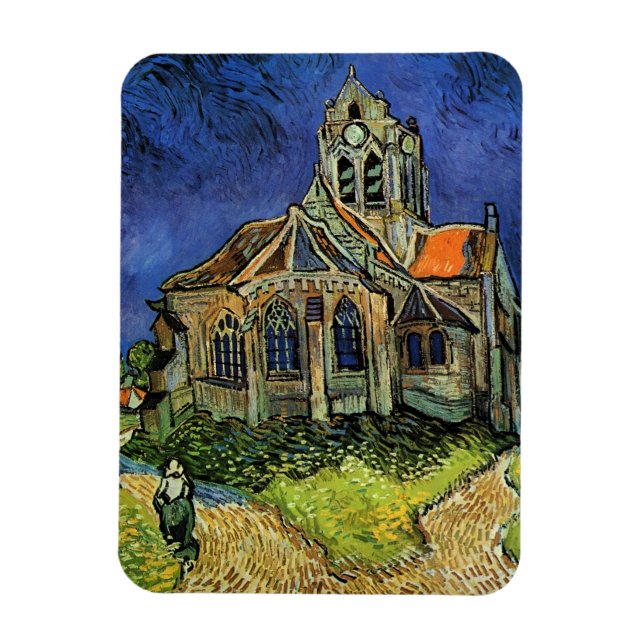 Church at Auvers by Vincent van Gogh Magnet (Vertical)