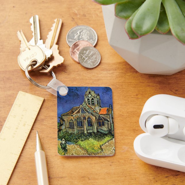 Church at Auvers-sur-Oise by Vincent van Gogh Key Ring (Desk)