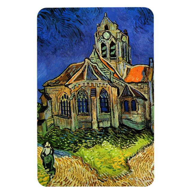 Church at Auvers Van Gogh Fine Art Magnet (Vertical)