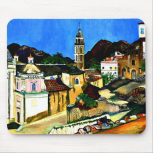 Church at Belgodere, Corsica Mouse Mat