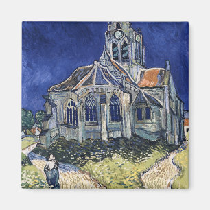 Church Auvers Sur Oise painting Vincent van Gogh Magnet