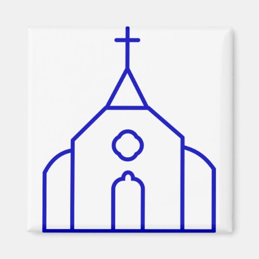 Image of Church Building Magnet
