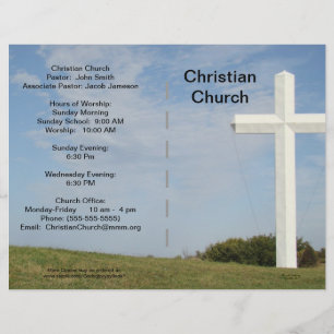 Church Bulletin Customisable Flyer