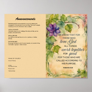 Church Bulletin Poster