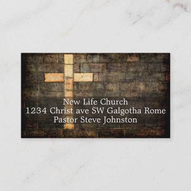church business card (Front)