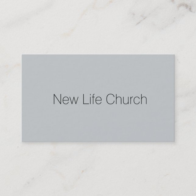 church business card (Front)