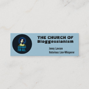 Church business cards.  Customise. Mini Business Card