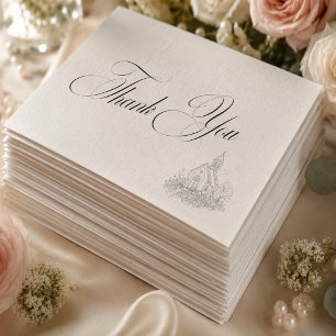 Church Calligraphy Thank You Card