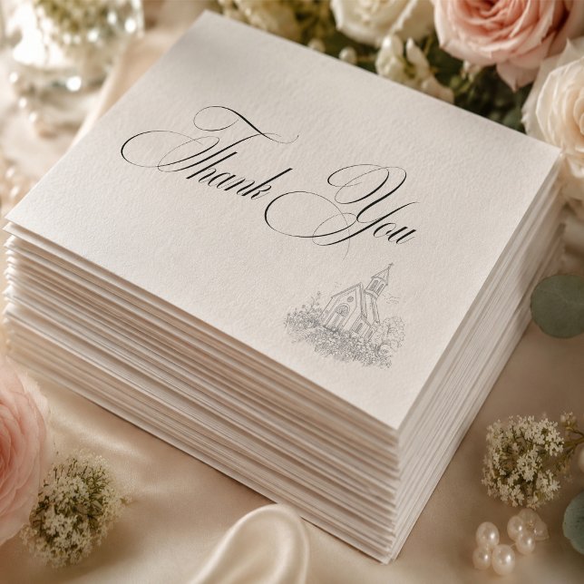 Church Calligraphy Thank You Card (Creator Uploaded)