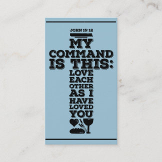 Church calling card, church advertisements idea