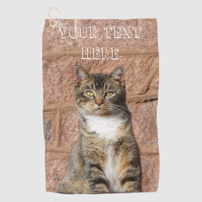 Church Cat Golf Towel (Front)