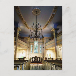 Church Chandelier Postcard