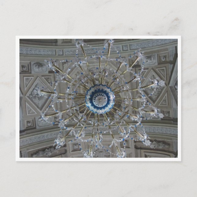 church chandelier postcard (Front)