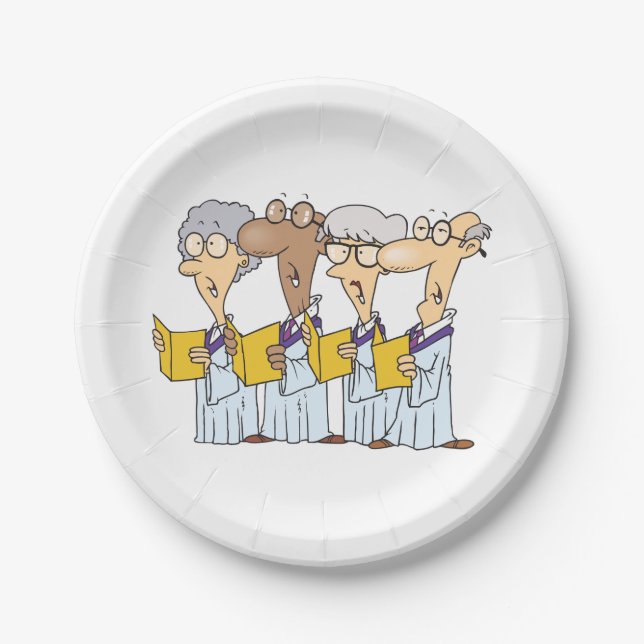 Church Choir Paper Plate (Front)
