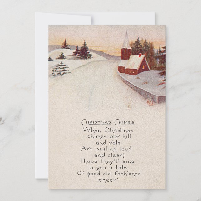 Church Christian Snow Winter Invitation (Front)