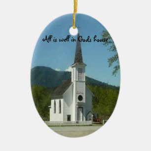 Church Christmas Ornament