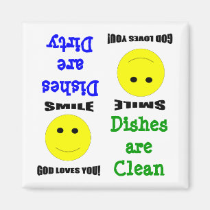 Church Clean Dirty Dishwasher Magnet