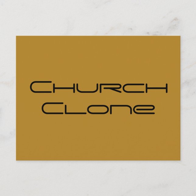 Church Clone, geometric letters,Orphan Black chraa Postcard (Front)