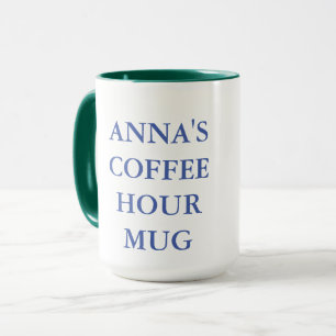 Church coffee hour mug with cross