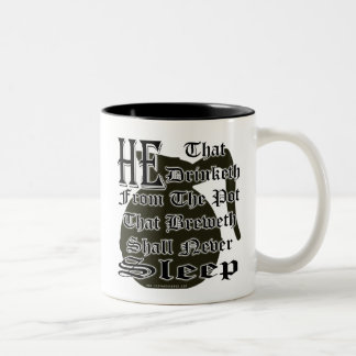 CHURCH COFFEE JOKE Two-Tone COFFEE MUG