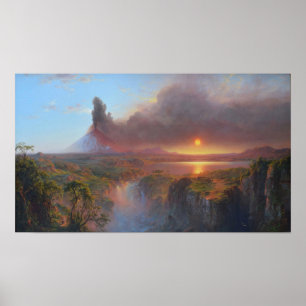 Church - Cotopaxi Ecuador 1862 Poster