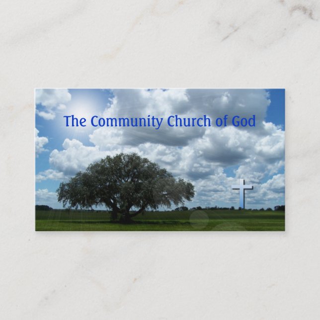 Church Cross Business Cards (Front)