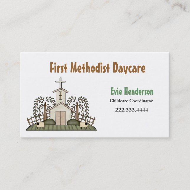 Church Daycare Business Card (Front)