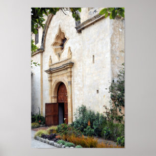 Church Door at Mission San Carlos Poster