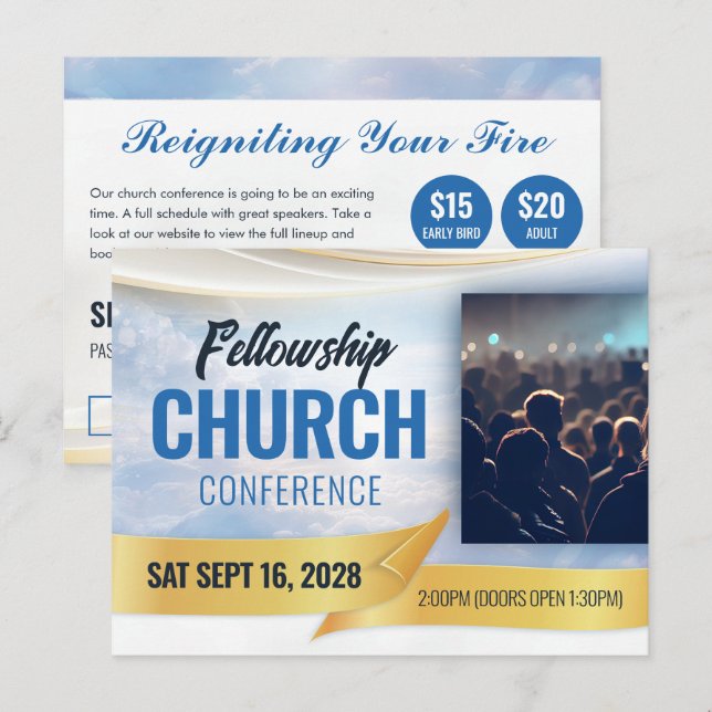 Church Event Conference Postcard (Front/Back)